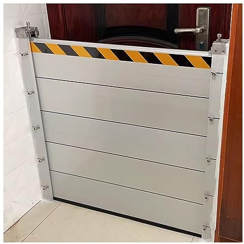 Burlete puerta garaje barrera anti inundaciones Reutilizable Deflector De Barrera Contra Inundaciones Para Hogar Garaje Puertas Portón Temporal De Metal, Barreras De Prevención Del Agua ( Color : 50cm