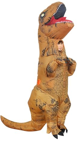Geerypsy Disfraz hinchable de dinosaurio para 130-150 cm de altura, disfraz de T-Rex para Halloween, carnaval, Navidad, festival