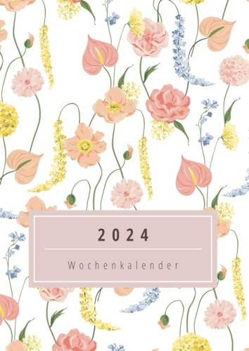 2024 Wochenkalender: Schicker Buchkalender 2024 Wochenplaner | Jan. 2024 – Dez. 2024 | Perfekte Größe – A4 | Bleiben Sie organisiert und produktiv im Jahr 2024!