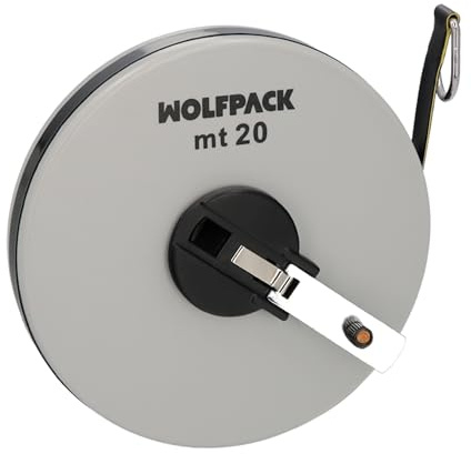 WOLFPACK LINEA PROFESIONAL Maßband aus Glasfaser, 20 m