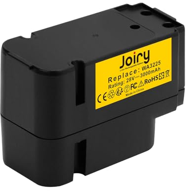 Joiry 28V 3000mAh Li-ION Batterie pour Landroid L1500i WG798E, M 500B WG755E, M WG794E, M WG794EDC Remplace WA3225, WA3565