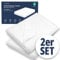 JACOBSON Matratzenschoner 90 x 200 cm - 2er Set - wasserdichte Matratzenauflage - atmungsaktiver Matratzenschutz (90x200cm, 2er Set)