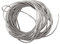 2 mètres de Fil Cordon Rond élastique Argenté Argent Aspect métallique diametre 1 mm - Creation Perles Ficelle Emballage