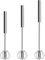 curfair 360 Grad drehbarer Schneebesen, nicht elektrisch, 1/3 Stück, halbautomatischer Mixer, Edelstahl, Handschub-Drehmaschine zum Backen, Kochen, Rotationsmischer Silber S