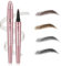 2024 New Magic Eyebrow Pencil with 4 Micro-Fork Tip Long-lasting Waterproof Eyebrow Pen and Smudgeproof Brow Pen,Creates Natural Looking Defined Eyebrows(Black)