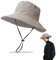 UILYNIU Verano ala Ancha Gorro Pescador Ajustable Plegable Sombrero de Pescador, Sombrero de Pesca, Sombrero Trekking Hombre Mujer, Bucket Hat para Actividades al Aire Libre