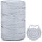 Polyester Makramee Garn 3mm X 225m，Makramee Band，Makramee Kordel 100% Polypropylene Yarn Makramee Schnur Kordel Garn Zum HäKeln FüR Makramee Blumenampel Deko KnüPfen Taschen Diy (Silber, 1 Pcs)