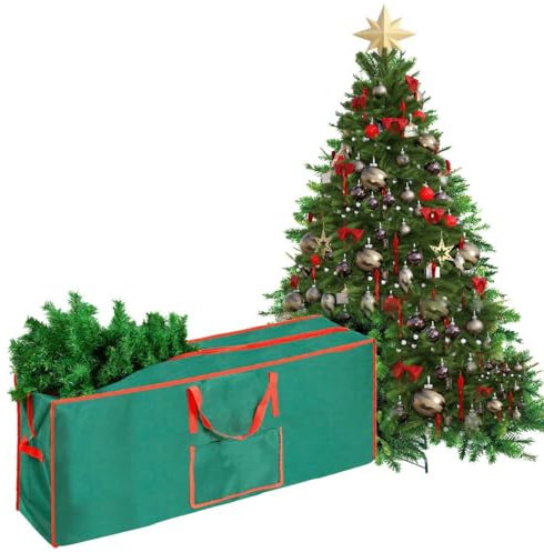 Glac Store Borsa per Albero di Natale 240 cm, 125 x 50 cm, Tessuto Oxford 600D, Manici Rinforzati