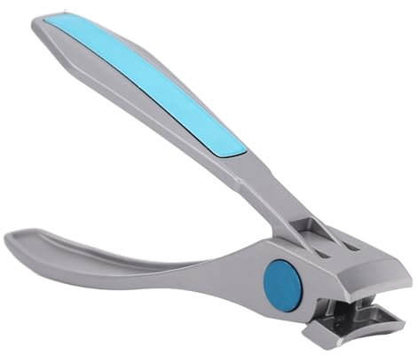 Dicker Nagelknipser mit Automatisch Organisierten Nagelspänen, Einfacher Aufbewahrung, Ganzkörperwaschbar, Edelstahl-Nagelschneider für Senioren in Eisenbox mit Glasnagelfeile