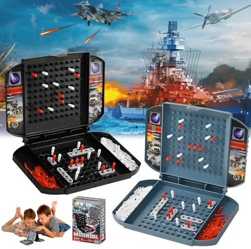 Schiffe Versenken Spiel,Schiffe Versenken Brettspiel,Battleship Klassisches Brettspiel,Seeschlacht Spiel,Battleship Spiel Strategiespiele Kinder