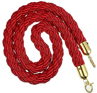 HOMSFOU Einfaches Geflochtenes Seil-lanyard Zur Isolierung Tragbares Sicherheits-lanyard mit Karabinerhaken Rot