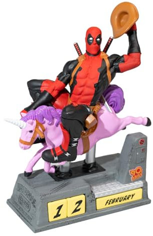 Grupo Erik: Calendario 3D Deadpool Marvel | Calendario da Tavolo Deadpool Gadget, Calendario Perpetuo 17 x 21 x 9,5 cm, Deadpool Accessori, Marvel Must Have