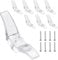 8 PCS Blind Cord Holder Transparent Cord Cleats for Blinds, Blind Cord Winder Cleats for Blinds Rope Blind String Holder Cord Safety Wraps for Home Office Window Blinds Sun Shades Ropes with Screws