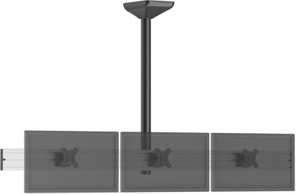 KIMEX - Support TV - Installation Plafond - Menu Board - pour 3 écrans 32'' - Hauteur 100 cm - 031-4332K1
