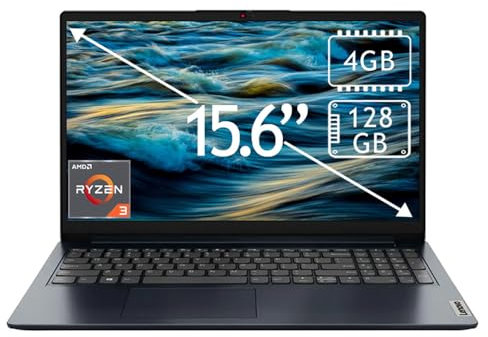 15.6 FHD Laptop - AMD Ryzen 3 & Radeon - 4GB RAM, 128GB SSD - Abyss Blue by Lenovo
