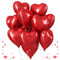 Herz Folienballon Rot, 10 Stück 18 Zoll Rot Helium Luftballon Valentinstag Herz Luftballons Romantisch Rot Party Dekoration Ballons für Geburtstag Hochzeit Verlobung Brautdusche Valentinstag