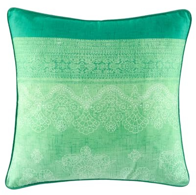 Bassetti Kerala Kissenhülle zu Granfoulard aus 100% Baumwolle in der Farbe Smaragd V1, Maße: 40x40 cm, 9332338