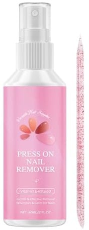 Nail Glue Remover - Quick & Easy Debonder | False Nail Remover | 60ml Bottle | Safe For False Nails & Tips | Fast-Acting Formula | For & Manicures