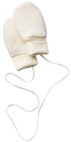 Engel Natur Fäustlinge aus Wollfleece, Natur, OneSize