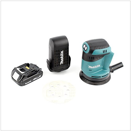 Makita DBO Parure 180 zy1 18 V Batterie Ponceuse excentrique avec 1 x 1,5 Ah Batterie