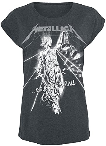 Metallica Raining Light Frauen T-Shirt grau Band-Merch, Bands