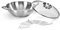 Wok inox 18/10, ø28 cm, capacité 3,75 lt, couvercle avec polomo aroma, fabriqué en Italie