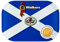 Walkers Shortbread Thistle Rounds Shortbread Saltire Keepsake Tin, 136g