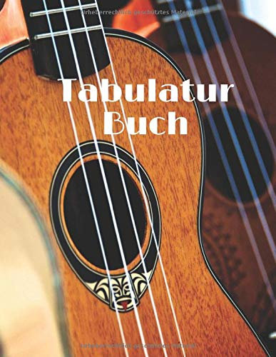 Tabulatur Buch: Lernen und komponieren Sie mit größerer Leichtigkeit! Heft mit leeren Tabulaturen zum Ausfüllen für Bassisten und Ukulelenspieler (4 Saiten) - 21,59 x 27,94 cm - 150 Seiten