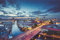 Muralo Selbstklebende Fototapete 208 x 146 Stadt Berlin Gebäude Tapete Architektur Brücke Fernsehturm Straßen Wohnzimmer Schlafzimmer Wandbilder XXL Wand Br. 208 cm x Hö. 146 cm