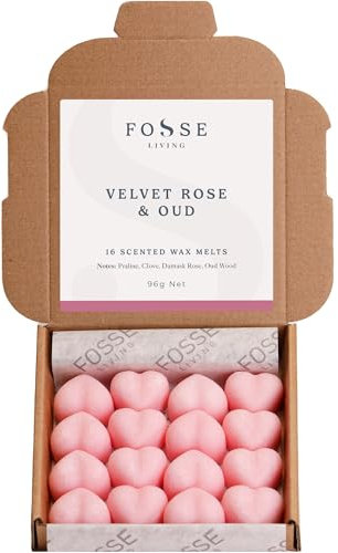 Velvet Rose & Oud Strong Scented Wax Melts 16 Pack - The Gift for Every Occasion – Made in The UK