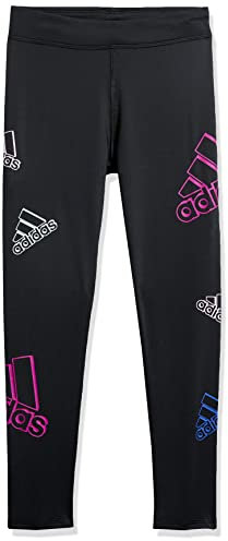 adidas Collant lunghi Aeroready Performance da ragazza, nero/viola., 4