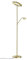 Fischer & Honsel Stehleuchte Dent, Metall, 1 x LED 37 Watt, 1 x LED 8 Watt, Taster, stufenlos dimmbar, 2700 K/ 3350 K/ 4000 K, 4990 lm, 40316