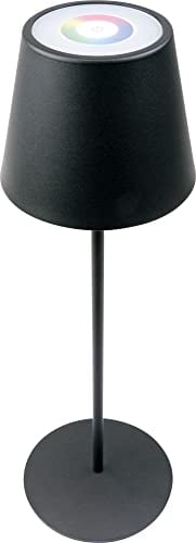 SCHWAIGER OTL200 013 Tischlampe Nachtlicht LED-Lampe Garten-Leuchte Stehlampe RGB Touch Akku dimmbar warmweiß Indoor & Outdoor IP44 schwarz