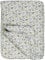 IB Laursen Kuscheldecke Tagesdecke Steppdecke Plaid Quilt Blaue, gelbe und naturfarbige Blumen 180 cm x 130 cm, 100% Baumwolle, Füllung 90% Baumwolle, 10% Polyester