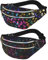 FANTESI Glänzende Gürteltasche, holografische Bauchtasche, Doppelreißverschluss, Gürteltasche, Festival, Rave, Bauchtaschen, wasserdicht, Hüfttasche für Damen, Damen, Mädchen, Wandern, 2 Stück