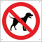 Pubblimania Prohibición de entrada para perros | 20 x 20 cm cartel de aluminio metal para exterior e interior, grosor 3 mm (prohibición entrada perros)
