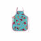 SUL PVC Apron for Women, Chefs Apron, Adjustable Wipeable Waterproof aprons for Dishwashing Men Women Perfect for Kitchen Cooking Butcher Dog Grooming Cleaning fish BBQ Coffee House (Blue Rose)