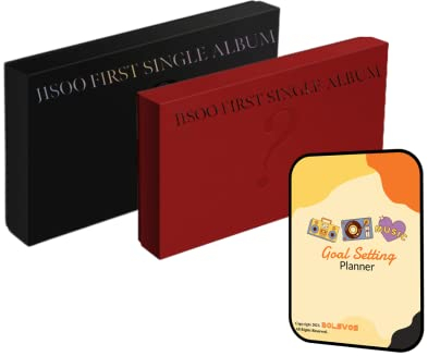 Blackpink JISOO Album - FIRST SINGLE ALBUM Red + Black ver. Full Set+Pre Order Benefits+BolsVos Exclusive K-POP Inspired Digital Planner, Sticker Pack for Social Media