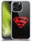 Head Case Designs Officially Licensed Superman DC Comics Black And Red Logos Gel Case [Military Grade Protection] Compatible With Apple iPhone 15 Pro Max