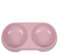 MEETSTARS Pet double bowl easy to clean round cat bowl plastic thickened food bowl pet bowl anti-spill dog bowl (purple)