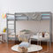 Panana Wooden bunk bed, 3ft single (grey)