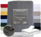 iSleep Split Topper Spannbettlaken Doppelpack Jersey Combed Yarn 100% Baumwolle (Anthrazit, 180x200/210 cm)