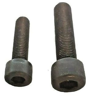 Zylinderschraube DIN 912 Feingewinde M8 und M10 Stahl Blank 12.9 Innensechskant Schwarz (2, M10 x 1,25 x 25)