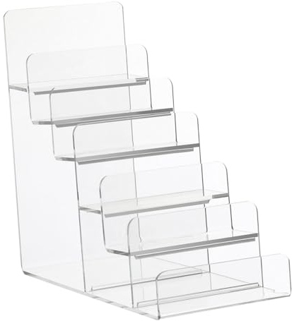 Healvian 1 Stück Acryl-Geldbörsenhalter Handtaschen Geldbörsen Taschen-Display Regal Transparent Geldbörsen-Organizer Geldbörsenhalter Ständer Geldbörsen-Rack