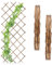 Relaxdays Grigliato in Legno per Rampicanti Allungabile 180x90 cm, Set 3 Tralicci Piante da Giardino e Balcone, Fiammato, 70 x 230 x 1.5 cm