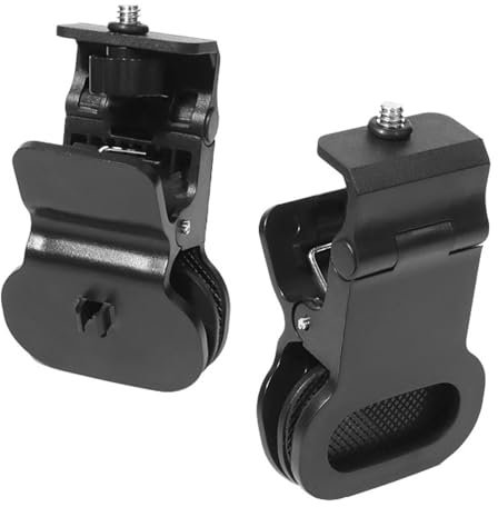 RecDec 2 Pack Selfie Light Clip Mount Holde with 1/4 Screw Connector Attachment Clamp Stand for Monitor Camera Screen LCD Display Top Fill Light Flash Webcam Phone Tripod Tablet Video