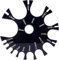 Black Acrylic Wire Gauge Measuring Tool 1mm-25mm Wire Gauge Thickness Gauge Measurement Tester Ruler Gauge Measurement Wheel Gauge Diameter Tool