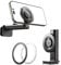 ESR Travel Essentials Airplane Phone Holder for MagSafe Accessories, Portable Travel Phone Holder, Magnetic Plane Phone Mount with Metal Ring for All iPhone 16 15 14 13 12, Galaxy S25, Android