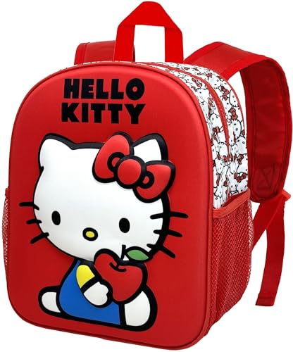 Clondo Hello Kitty Zainetto 3D Asilo Bambini, Zaino Tempo Libero Bambina, Scuola Materna, 31 Centimetri, Viaggio, Regalo