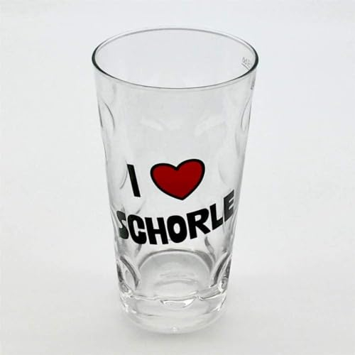 I love Schorle Dubbeglas 0,5 L (klar) - für eine echte Pfälzer Schorle Farbe Klar